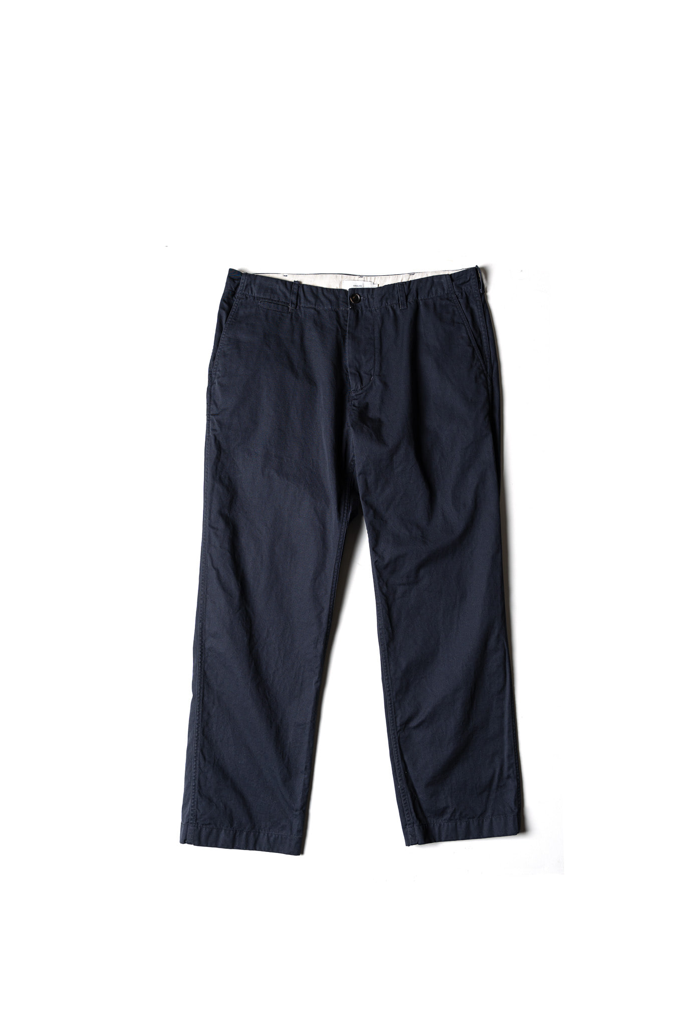 VINTAGE COTTON RELAXED CHINO PANTS - NAVY