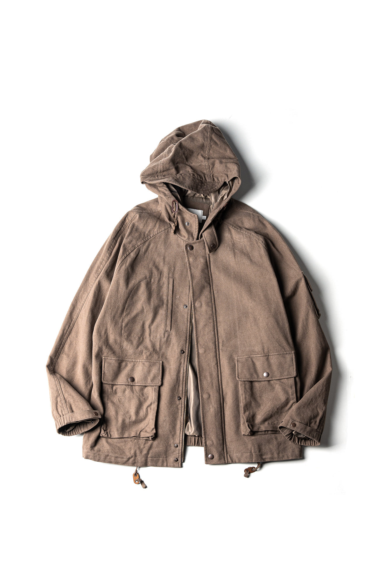 MIL FLANNEL MOUNTAIN PARKA (brown)