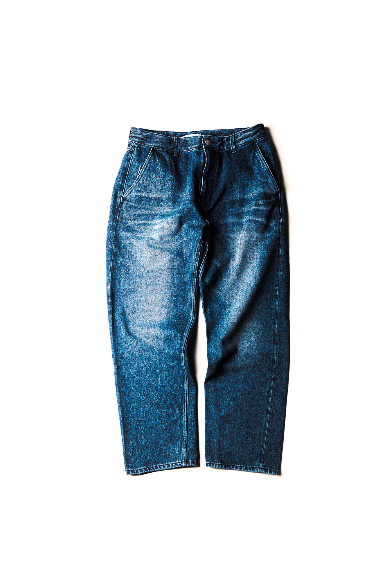 ORGANIC COTTON RELAXED DENIM PANTS (washed blue)