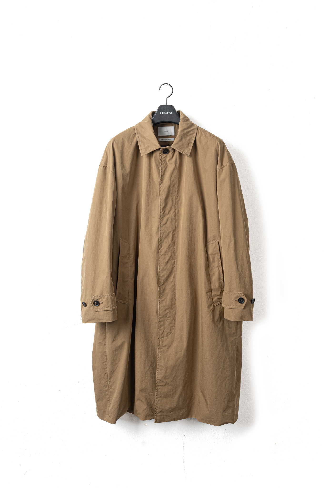 High Density Weather Cloth Mac Coat - Camel