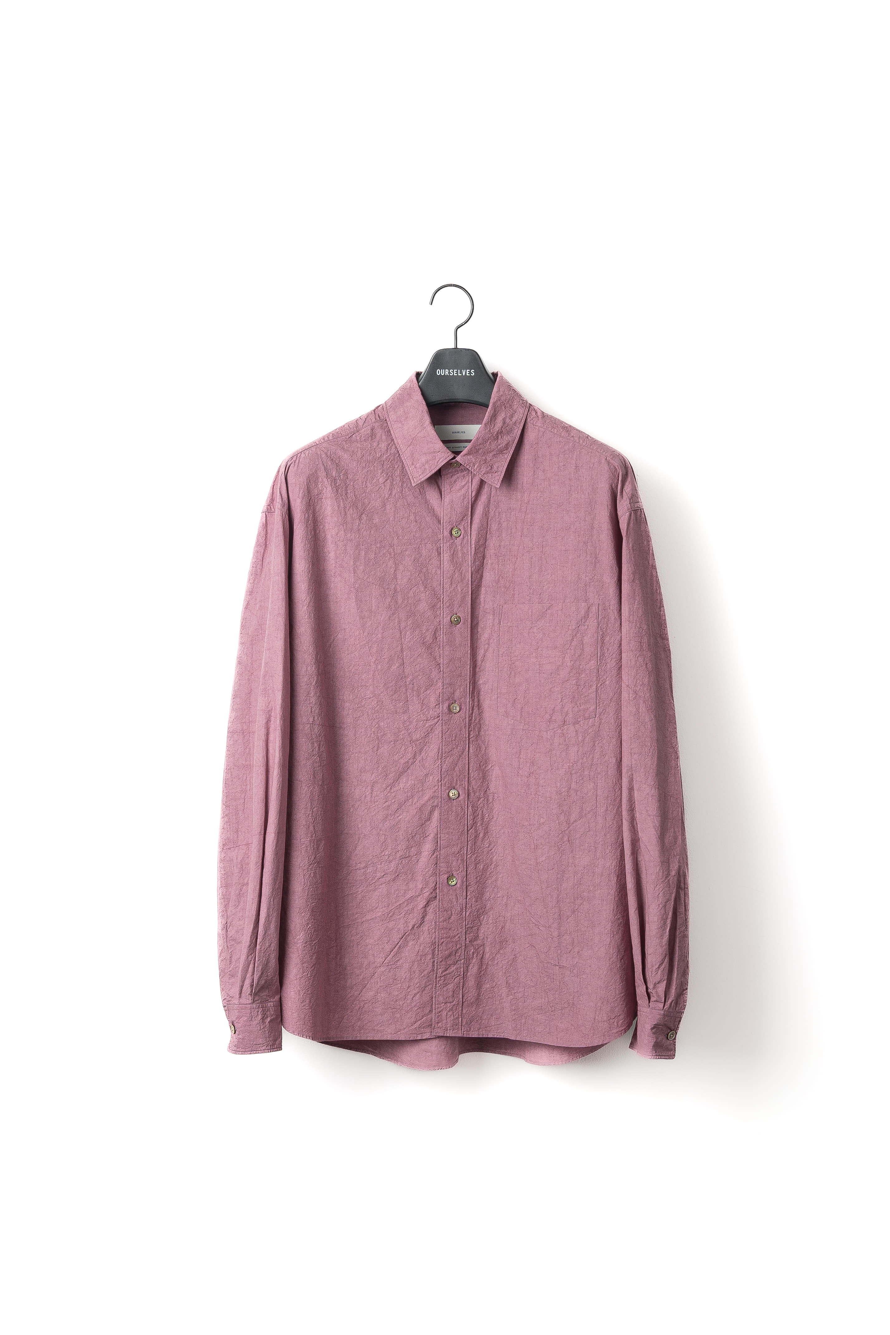 Texture Typewriter Relaxed Shirts - Dusty Pink