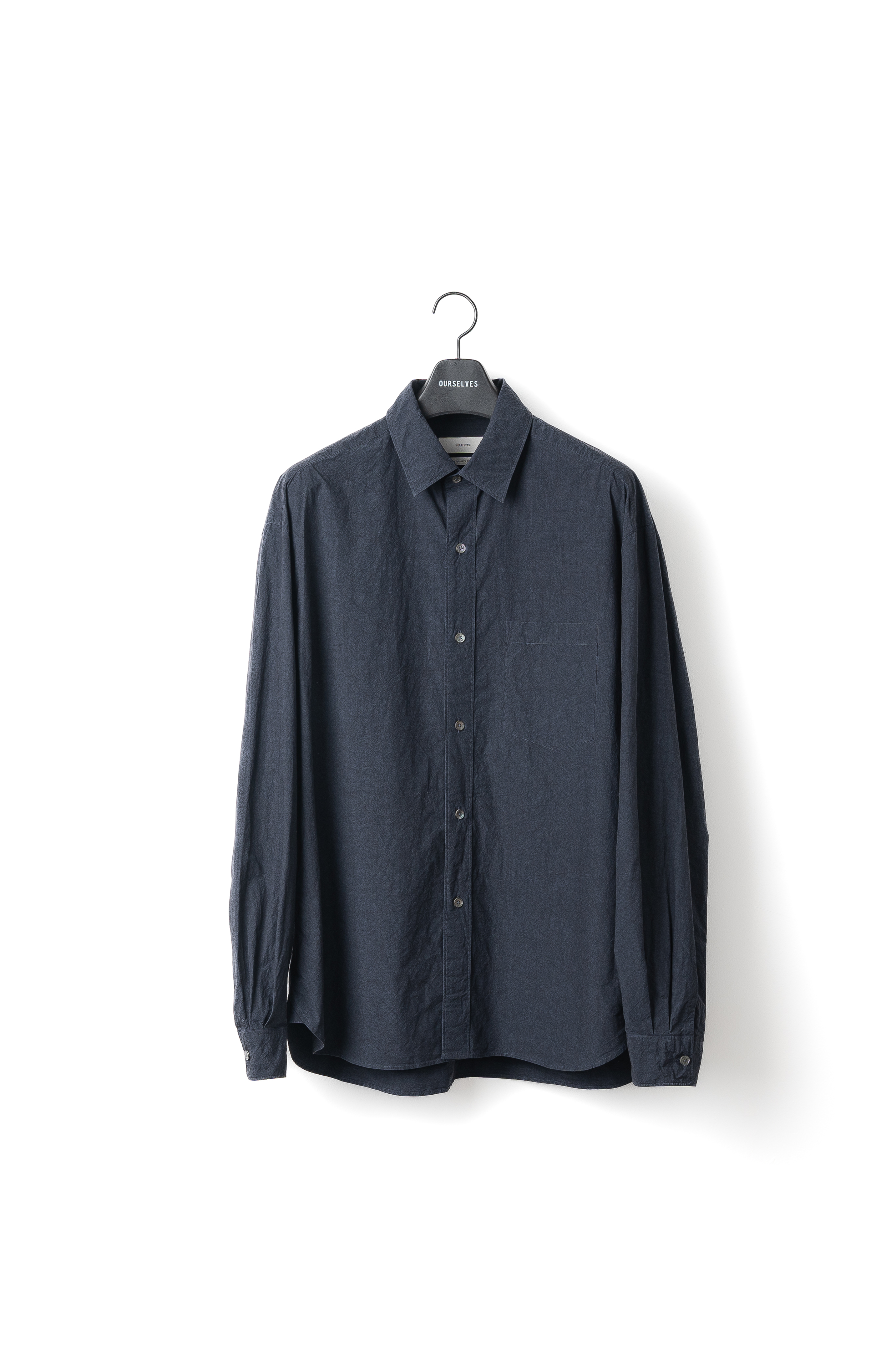 Texture Typewriter Relaxed Shirts - Navy