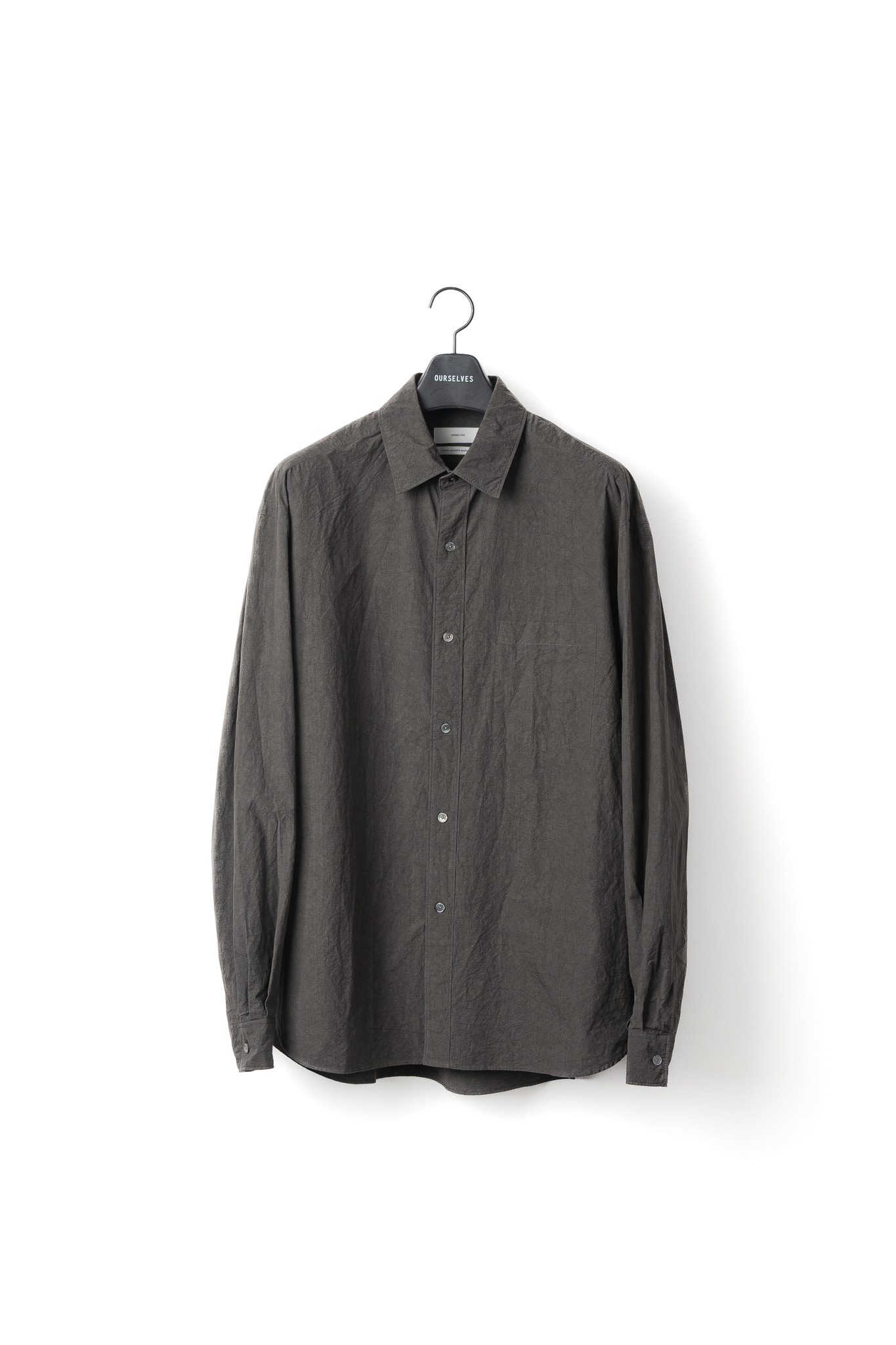 Texture Typewriter Relaxed Shirts - Charcoal