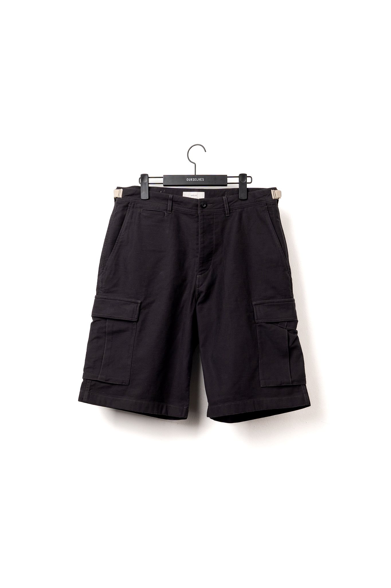[24SS] Back Satin B.D.U Shorts - Vintage Navy
