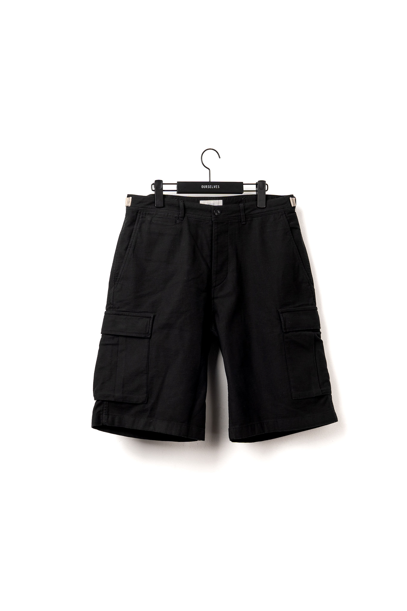 [24SS] Back Satin B.D.U Shorts - Black