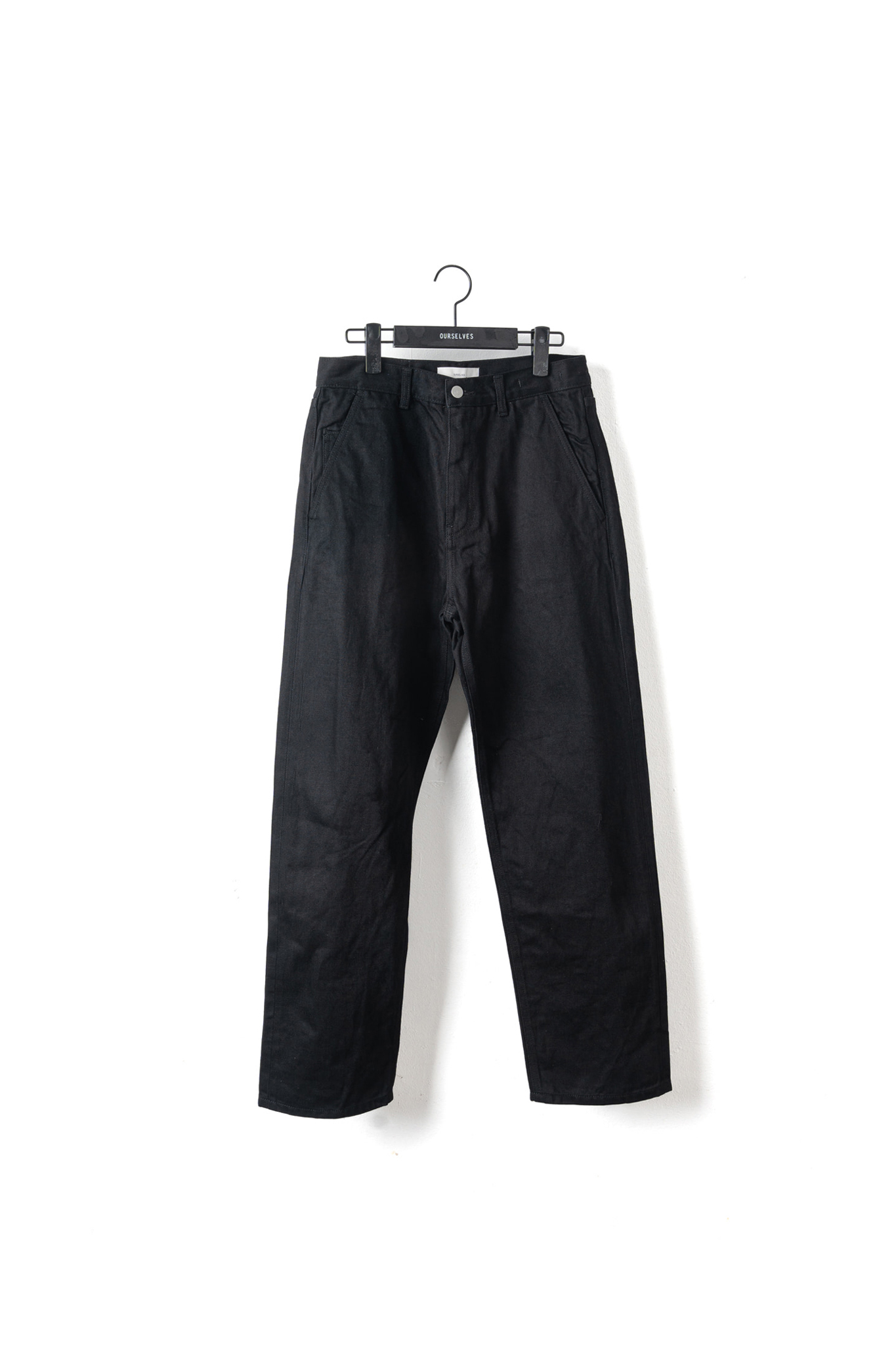 [24SS] Organic Cotton Relaxed Denim Pants - One Wash (Black)
