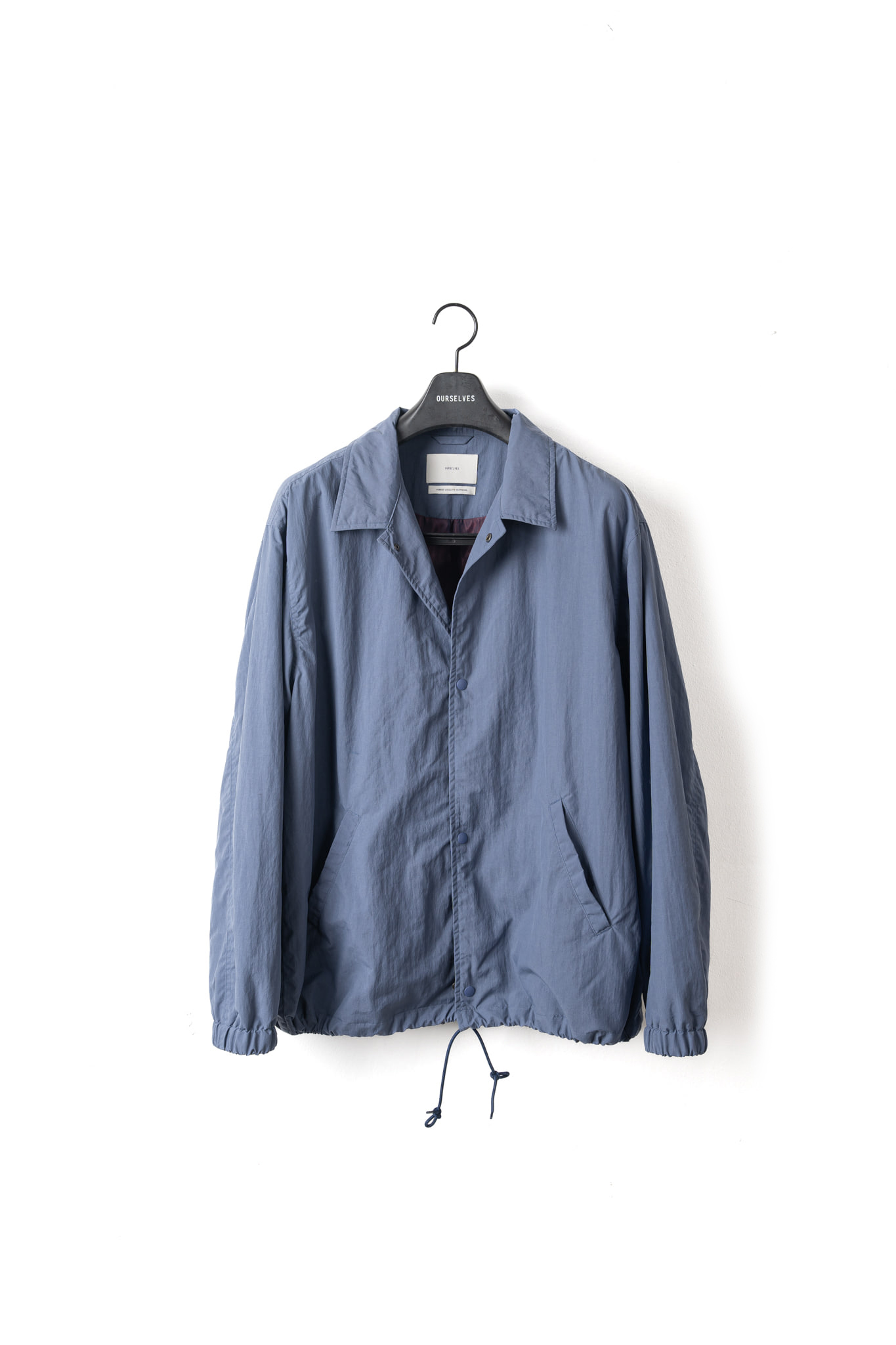 Washed Nylon Coach Jacket - Vintage Blue