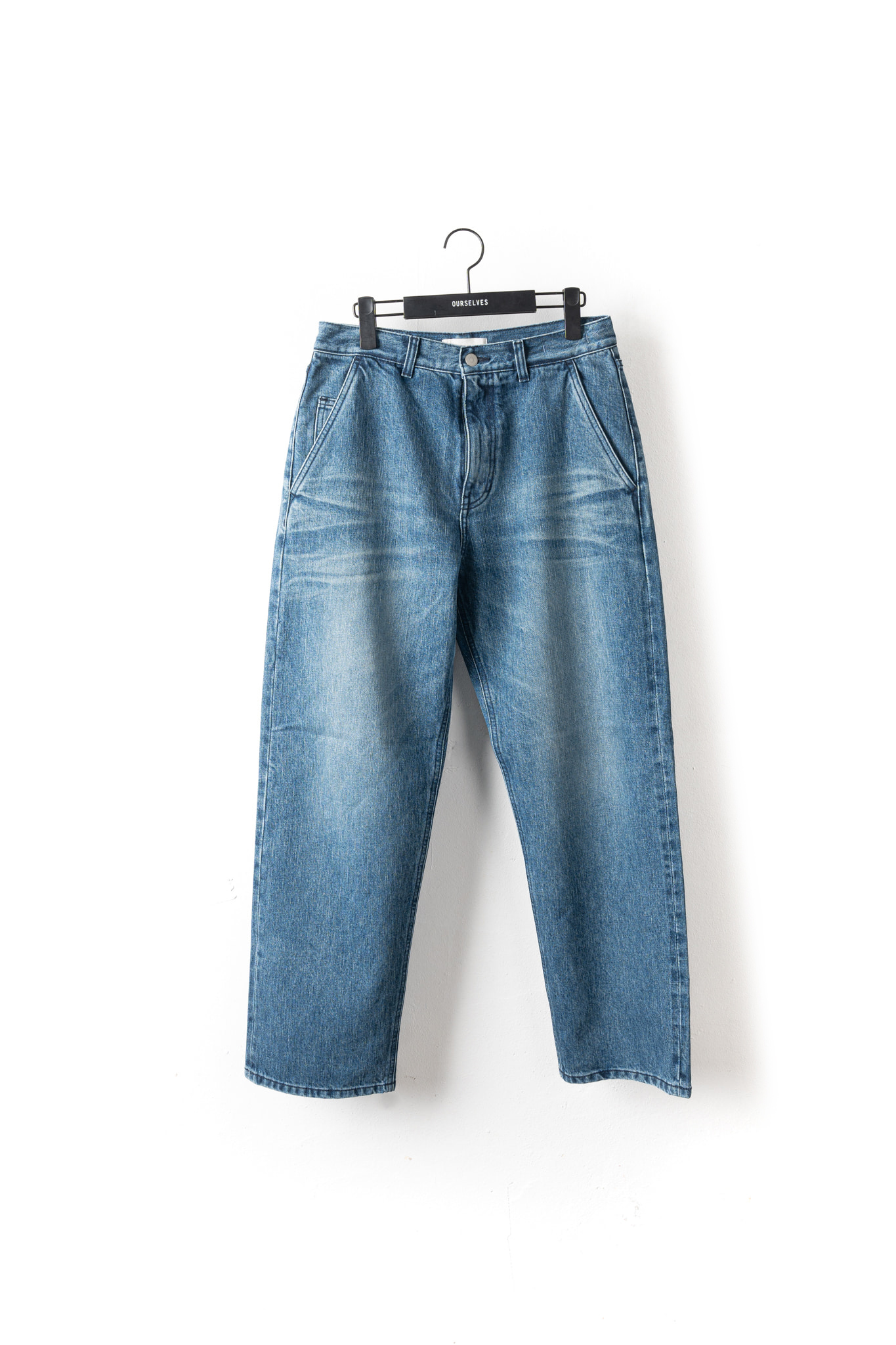 [24SS] Organic Cotton Relaxed Denim Pants - Washed Blue